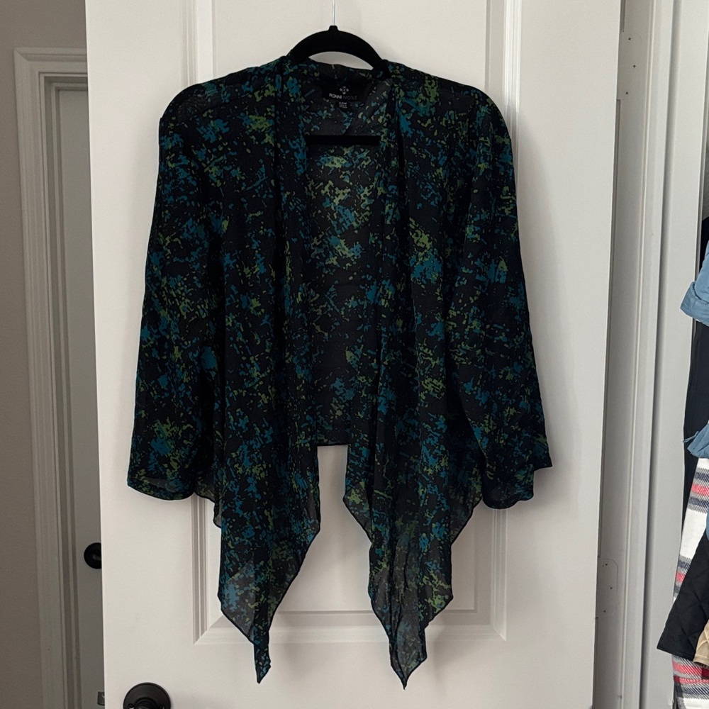 Elegant Black and Blue Women's Sweater